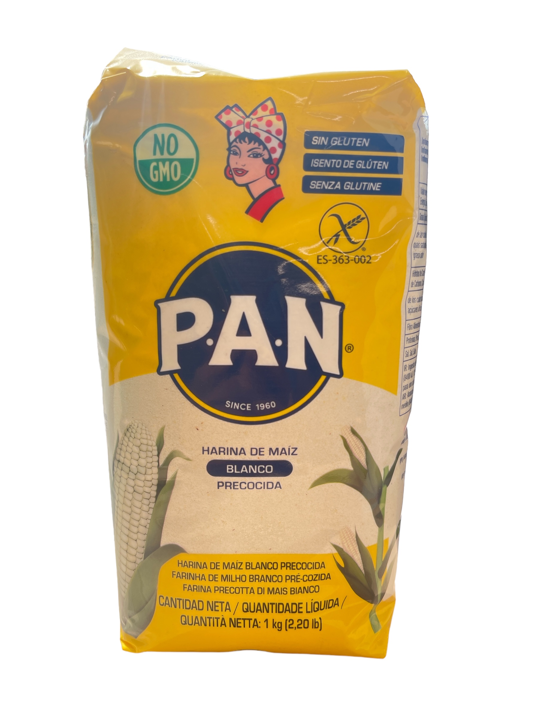 Pan Harina De Maiz Blanco 1kg